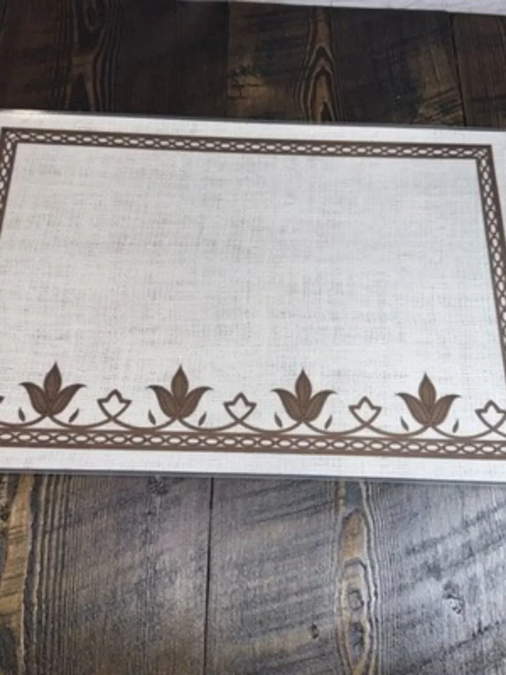 VTG‎ 9 Bright Of America Washington State Reversible 6 Placemats In Box 2 sided